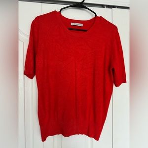 XL Zara Knit Top, Red